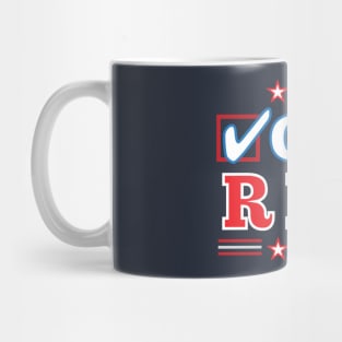 Vote Red Republican Midterm Election Mug